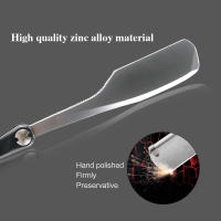 Afeitadora Manual Con Mango De Madera Para Hombres Cuchillo De Afeitar Profesional Herramientas De Corte De Peluquero Hoja Recta Plegable Para Rostro - details 2