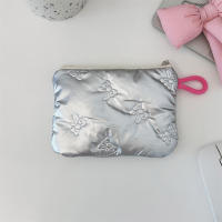Bolso De Mano En Miniatura De Plástico PU Con Cierre De Cremallera Estilo Fashion Para Mujer Geométrico Para Almacenar Monedas Maquillaje Llaveros Labiales Cable De Auriculares Y Datos - details 14