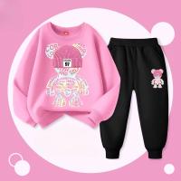 Conjunto De Ropa Infantil Otoño Para Bebé Niño Con Camiseta Y Pantalones Impresión Moda Casual Top Y Bottom Outfits Para Niñas - details 3