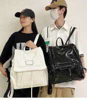 Bolso tipo mochila para el hombro con colgante, moderno, sencillo, informal y de gran capacidad para mujer, con textura y estilo. - details 24