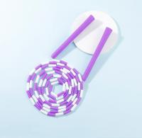Cable De Saltar De Bambú Y PVC 2.5m Con Cuentas Segmentadas Para Ejercicio De Fitness En Casa O Gimnasio Para Adultos Y Niños Comienzo Suave - details 1