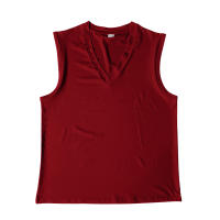 Chaleco Sin Mangas Para Hombre De Color Sólido Con Cuello En V Transpirable Y Casual Adecuado Para Fitness Y Deportes - details 24