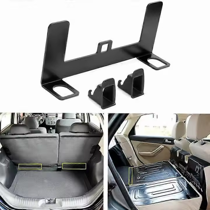 Universal Car Child Seat Restraint Anchor Mounting Kit for Isofix Belt Connector, Black - 1