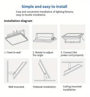 Lámpara De Inundación LED IP67 Impermeable 100W 50W Para Jardín Calle Puerta Cerca Luz De Escenario Negro Con Carcasa De Aluminio - details 7