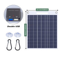 Cargador De Panel Solar De Eficiencia Alta 100W Con Dos Puertos USB Impermeable Y Antipolvo Tecnología De Protección Contra Sobrecorriente Inteligente - details 4