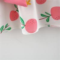 Conjunto De 2 Piezas Vestido De Verano Para Niñas Estilo Nuevo Con Sombrero Y Lazo Splice Lemon Imprimir Encaje Sin Mangas Longitud De Pierna Vestido De Niñas - details 7