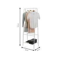 LUTODY - Perchero de pie, Zapatero, Compacto de varios niveles, Organizador de prendas y zapatos, Vertical, Tubo metal - details 7