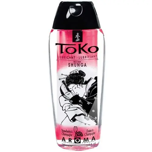 SHUNGA TOKO AROMA LUBRICANTE AROMA FRESAS CON CAVA 165ml - 1