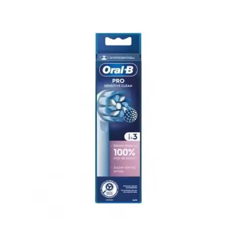 Recambio Sensitive Clean Cepillo Eléctrico Oral-B Pack 3u. Blanco - 1