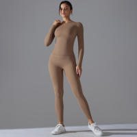 Conjunto De Yoga Deportivo Transpirable Y Estirable Con Control De La Panza Y Modelador Leggings De Glúteos Slimming Top Activo Para Gimnasio - details 17