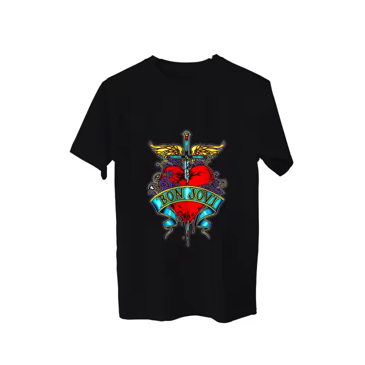 Camiseta Bon Jovi. Its my life. Livin on a prayer. Always. Musica. Rock and Roll. Varios colores. Todas las tallas. - 1