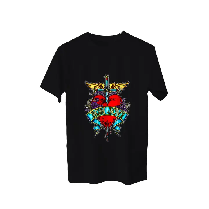 Camiseta Bon Jovi. Its my life. Livin on a prayer. Always. Musica. Rock and Roll. Varios colores. Todas las tallas. - 1