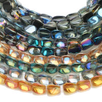 20 Pcs Hileras De Cuentas De Vidrio Cristal Forma Torcida Irregular Para Creación De Joyas DIY Accesorios De Encanto Para Manualidades - details 3