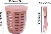 Water Draining Fruit Storage Cup Practical Vegetable Draining Strainers Container Practical Fruit Cup for Office - details 1