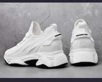 Zapatos De Elevación Para Hombre Verano Malla Transpirable Zapatillas Deportivas Mayor Altura Interior 7cm Exterior Casual Blanco Zapatos Más Altos - details 13