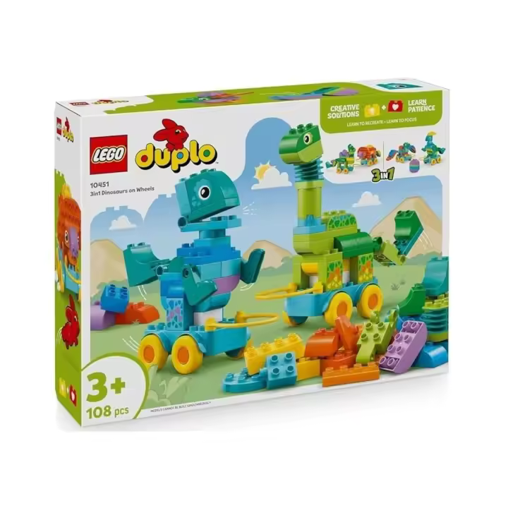 Lego Duplo Dinosaurios Sobre Ruedas 3 en 1 Lego duplo LEGO - 1