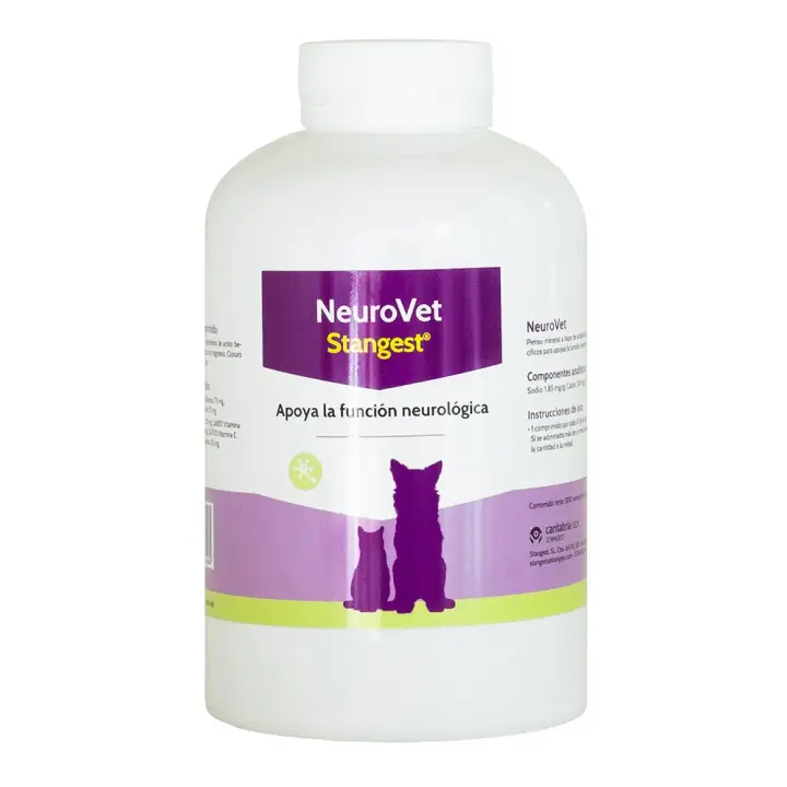 NeuroVet 300 comprimidos suplemento para la salud neurológica de perros y gatos Stangest - 1
