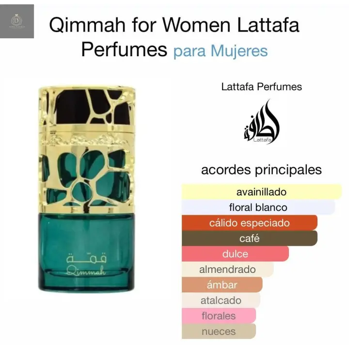 QIMMAH Mujer 100 ml - LATTAFA - Eau de parfum Lattafa Perfumes mujer   MADE IN DUBAI - 1