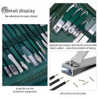 Juego De Cortauñas Vchose 13/19/40pcs Kit De Manicura Y Pedicura Con Tijeras Y Herramientas De Afeitar Para Belleza En Acero Inoxidable - details 4
