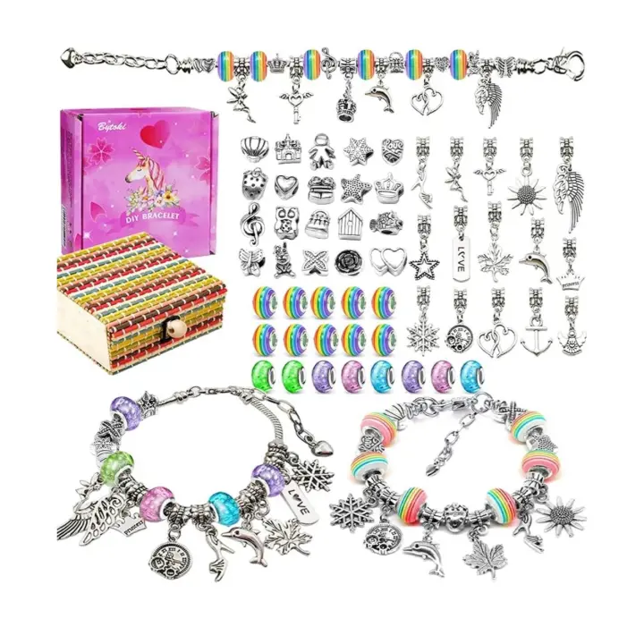 Regalo de Juguete para Niña de 8-12 Años, Kit de Fabricación de Joyas para Niña 8 9 10 11 12 Años Kit para Hacer Joyas para Niñas Juegos de Artesanías para Niños Juego de Regalo para Niña 8-12 Años - 1