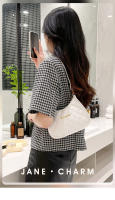 Bolso De Mano Bordado Para Mujer Bolso De Hombro Versátil De Moda Forma De Media Luna Material PU Con Lining De Poliéster - details 0