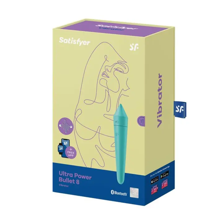 SATISFYER ULTRA POWER BULLET 7 VIBRADOR TURQUESA - 1