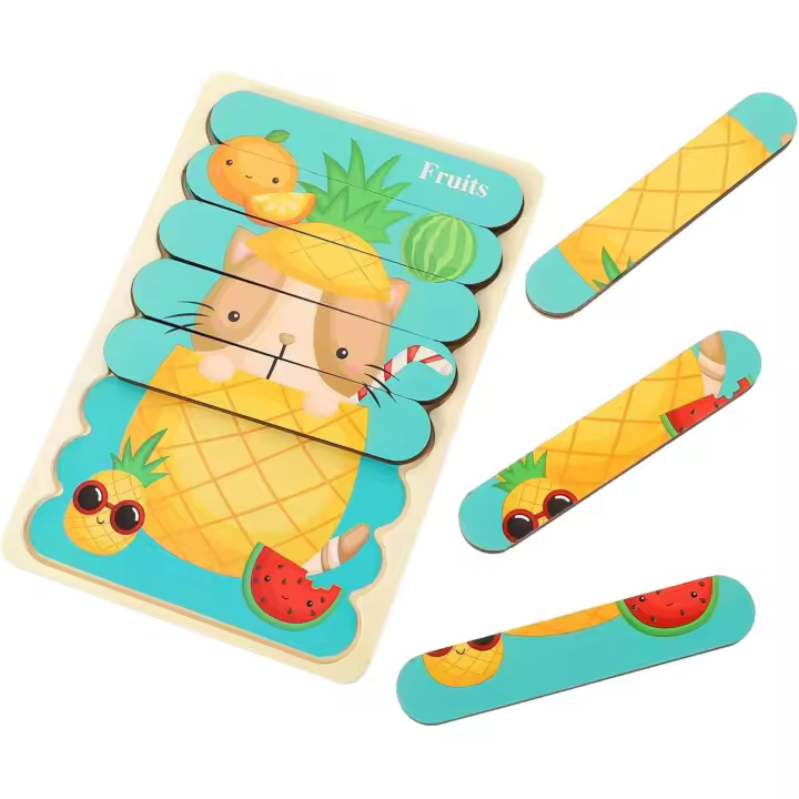 1 juego de rompecabezas para niños, juguetes para bebés, rompecabezas de formas, rompecabezas educativos - 1