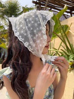 Pañuelo De Cuello Triangular Con Encaje Bordado Estilo Retro De Los Años 50 Para Mujeres Y Niñas Envoltura De Cabello Moda Casual - details 12