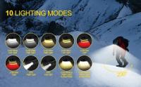 Linterna Frontal LED Con Sensor Y Batería De 1200mAh Recargable USB Impermeable Para Camping Pesca Y Actividades Al Aire Libre - details 6