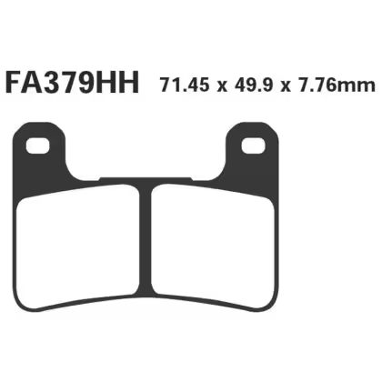 PASTILLA FRENO MOTO SINTERIZADA EBC ﻿FA379HH - 1