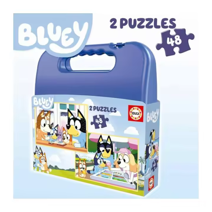 Maleta Organizadora 2×48 Bluey de Educa - 1