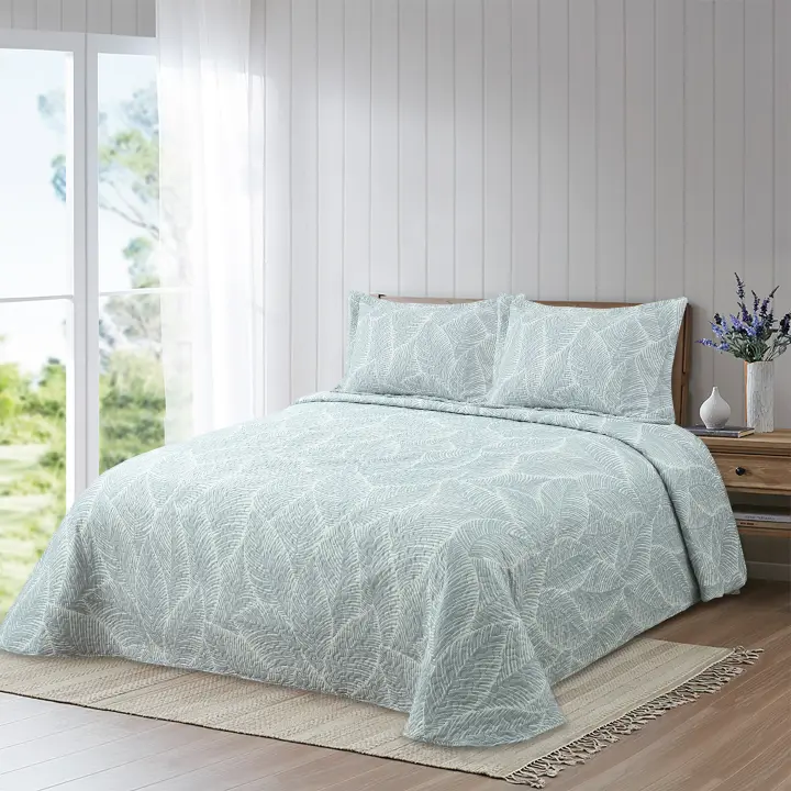 Vivid Torral - Colcha Bouti Verano Whitney Estampada Reversible + Fundas De Cojines* Poliéster, Fresquita, Transpirable, Diseño, Primavera, Verano - 1