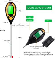 Nueva Medidor De pH Del Suelo 3/4 En 1 Prueba De Luz Humedad Ácida Para Plantas Jardín Flores Kit De Prueba De Suelo - details 7