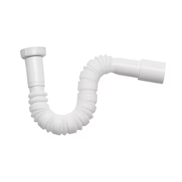 Edm - Sifón Extensible con Tuerca de Plástico para Desagüe - 1