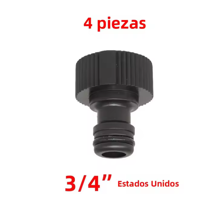 4PCS Conector Rápido De Taza Para Sistemas De Riego Automático Estándar EUA Y EURO Tapa De Fregadero 3/4'' Hilo ABS Plástico - 1