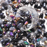 Lote De 25 Pendantes De Cristal AB De Color Mixto 10x15mm Forma De Gota Para Manualidades Joyería DIY Accesorios De Bordado - details 2