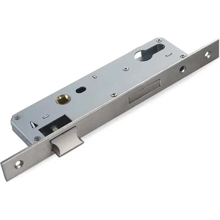 Cerradura de mortaja 85/20mm, Din derecha e izquierda para cilindro de perfil y puerta de marco tubular con tornillos/marco tubular Cerradura universal para puerta interior &lt; - 1