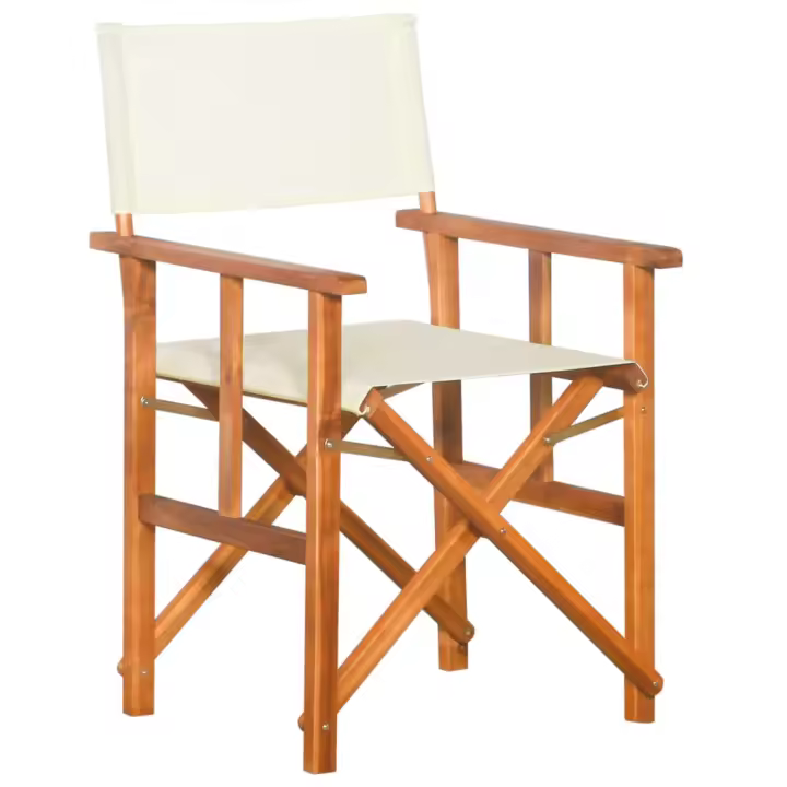 vidaXL Silla de director madera maciza de acacia - 1