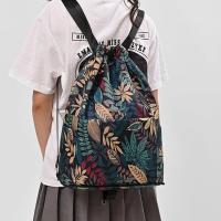Mochila plegable de la cuerda de la prenda impermeable del bolso de la cuerda con el peso ligero del compartimiento de bolsillo - details 3