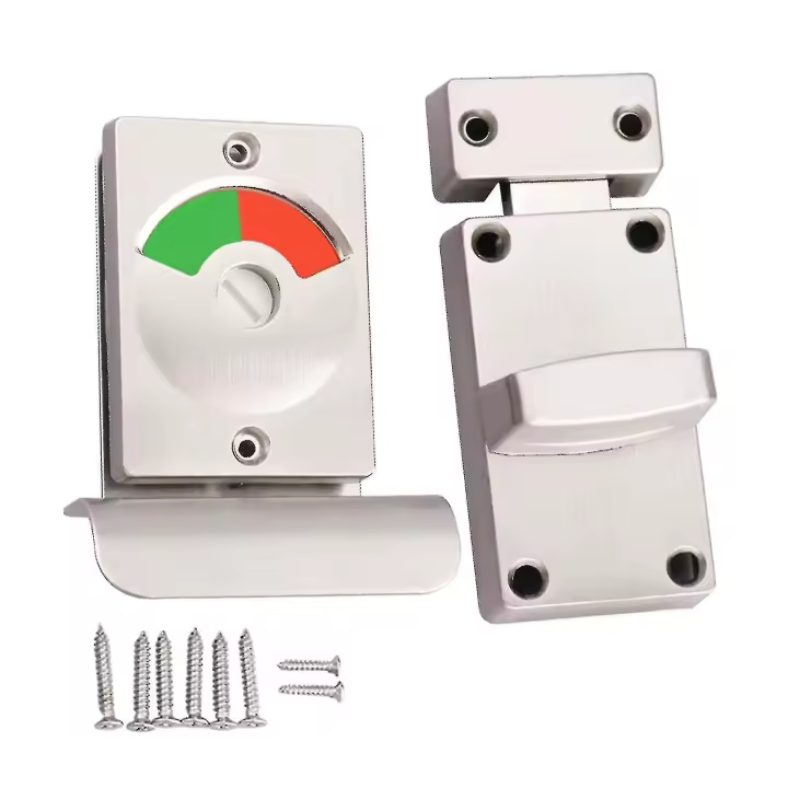 Maple inoxidable indicador cerradura de la Puerta WC Equipos Hogar vacant comprometeding para Baño - 1