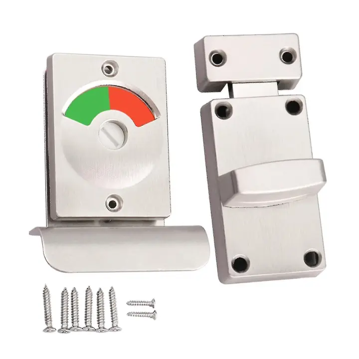 Maple inoxidable indicador cerradura de la Puerta WC Equipos Hogar vacant comprometeding para Baño - 1