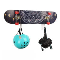 Estante De Pared Para Patines Con Ganchos De Almacenamiento 2PCS Accesorio De Skateboard Para Mujeres Parte De Placa Plana - details 13