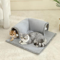 Cama Para Gato Con Túnel Multifuncional Para Gatos De Interior Con Bolas Colgantes Cama De Actividades Para Gatos Material De Algodón 100% - details 2