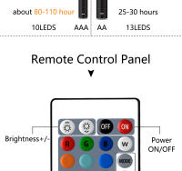 Luz Submarina LED RGB Para Piscina Con Control Remoto Y Batería Operada Portátil Para Acuario Y Vaso Iluminación Submarina Multicolor Impermeable - details 10