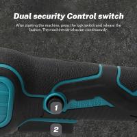 Amoladora angular sin escobillas de 125mm, herramienta eléctrica recargable de mano, máquina pulidora para batería Makita de 18V, Molino de ángulo sin cepillo, Sin bateríaAmoladora angular sin - details 1