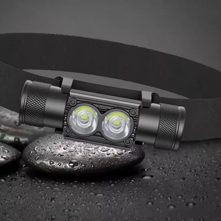 Linterna Frontal LED Blanca 1000 Lumen Con Memoria Tipo C USB 18650 Para Camping Caza SOS Lámpara Nocturna Resistente Al Agua - 1