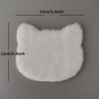 1PC Alfombra De Peluche Miniatura Para Casa De Muñecas Accesorios De Dormitorio Y Sala De Estar Decoración Escena Propiedades De Fotografía Tamaño 1:12 Material Textil Y Fibra Origen China - details 4