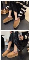 Zapatos De Plataforma Para Mujer Calzado Casual Con Punta Redonda Y Peluche Zapatos Slip-on De Bajo Boca Botas De Invierno Con Suela De Goma Para Vestir Y Uso Diario - details 7