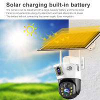 Cámara PTZ Solar HD 4MP/8MP WiFi Exterior Inalámbrica Con Batería Integrada Vigilancia De Video Cámara Impermeable V380 pro - details 3