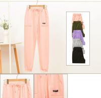 YUNI，pantalon chandal con puño， pantalones largo de mujer ，sin pelo ，con cintura elastica y Cordón ajustable，tiene 2 Bolsillo delantera。90149 - details 3